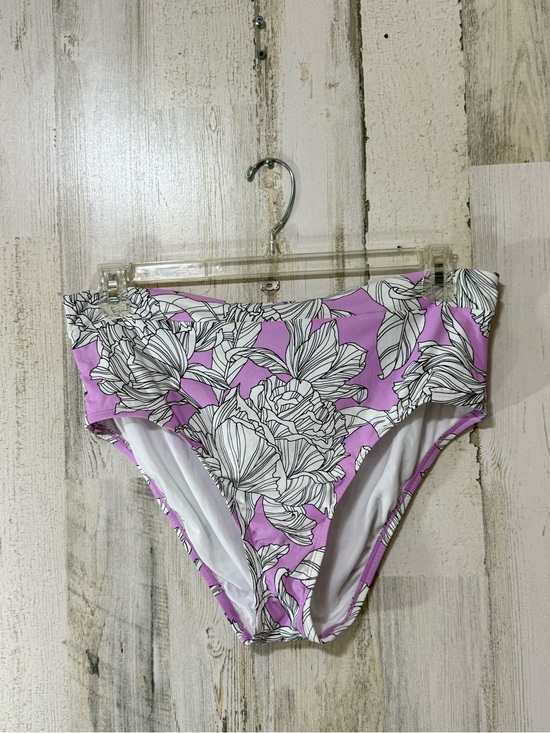 Freshwater Other - High-Waist Floral Bikini Bottoms - Purple Floral